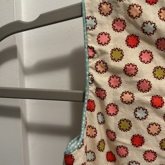 Girls Plum Pudding pastel floral lined 100% cotton sleeveless dress size 6X - Picture 7 of 8